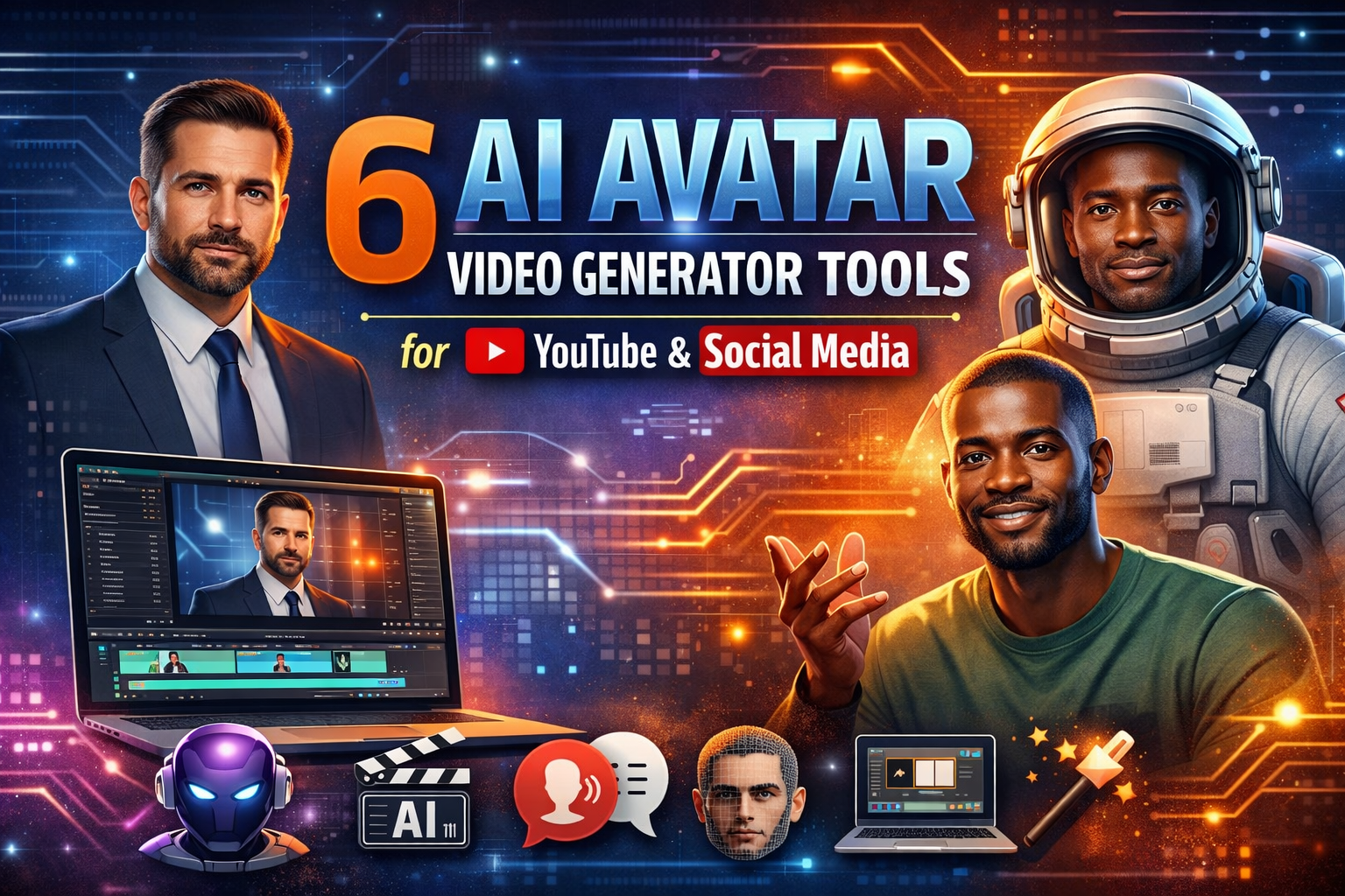 6 AI Avatar Video Generator Tools for YouTube and Social Media